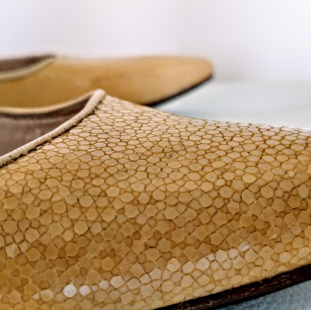Manolo Blahnik gold mesh snake skin shimmer 👡 - Picture 4 of 8